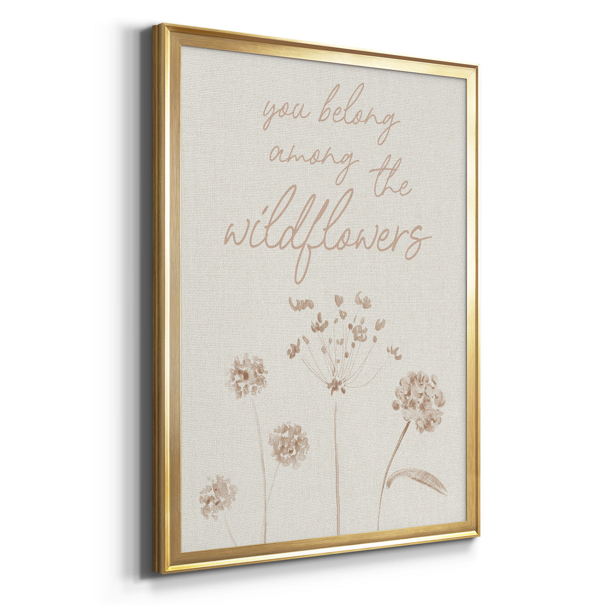 Wildflowers - Modern Framed Canvas Print