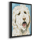 Labradoodle II - Modern Framed Canvas Print