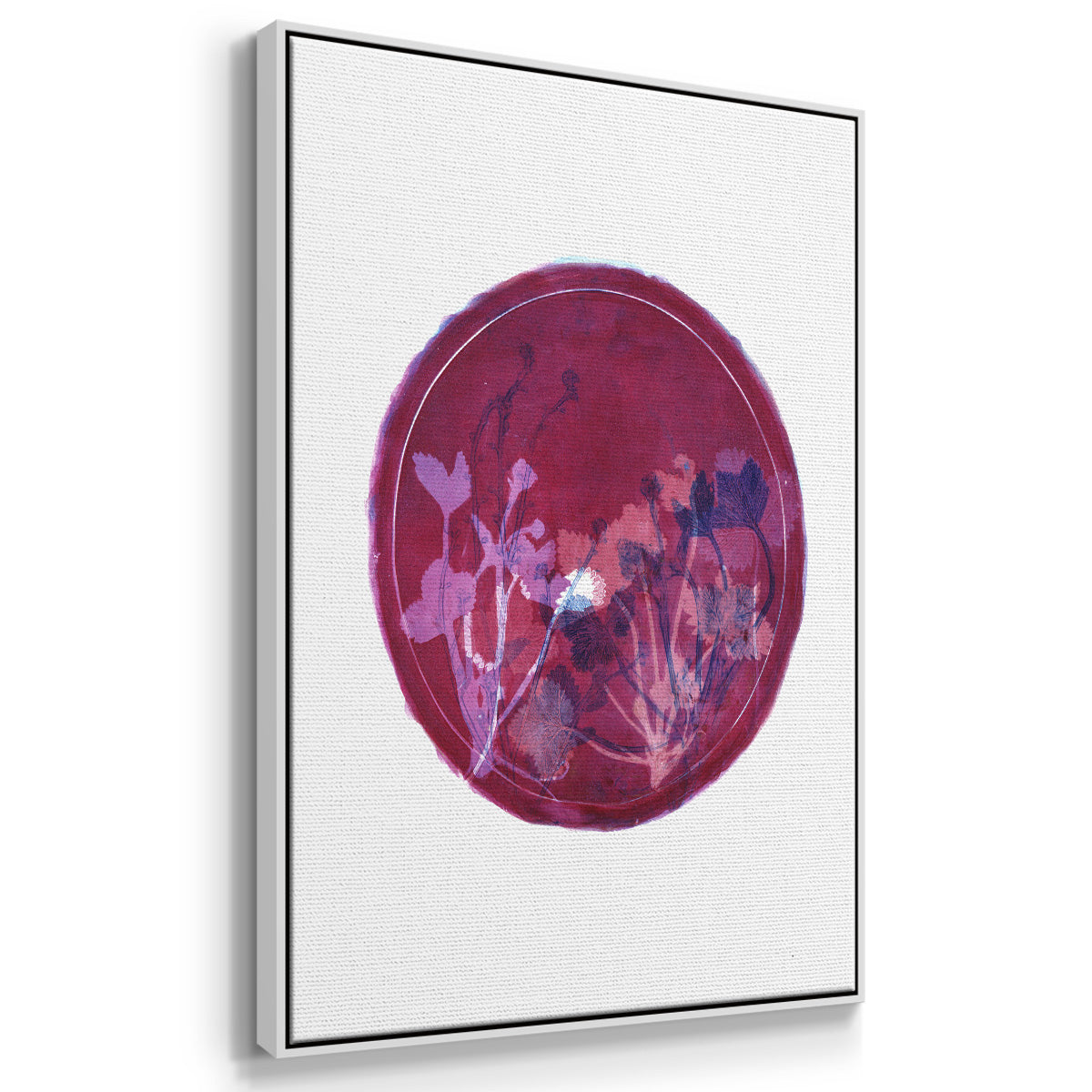 Strawberries and Forg II - Framed Premium Gallery Wrapped Canvas L Frame - Ready to Hang