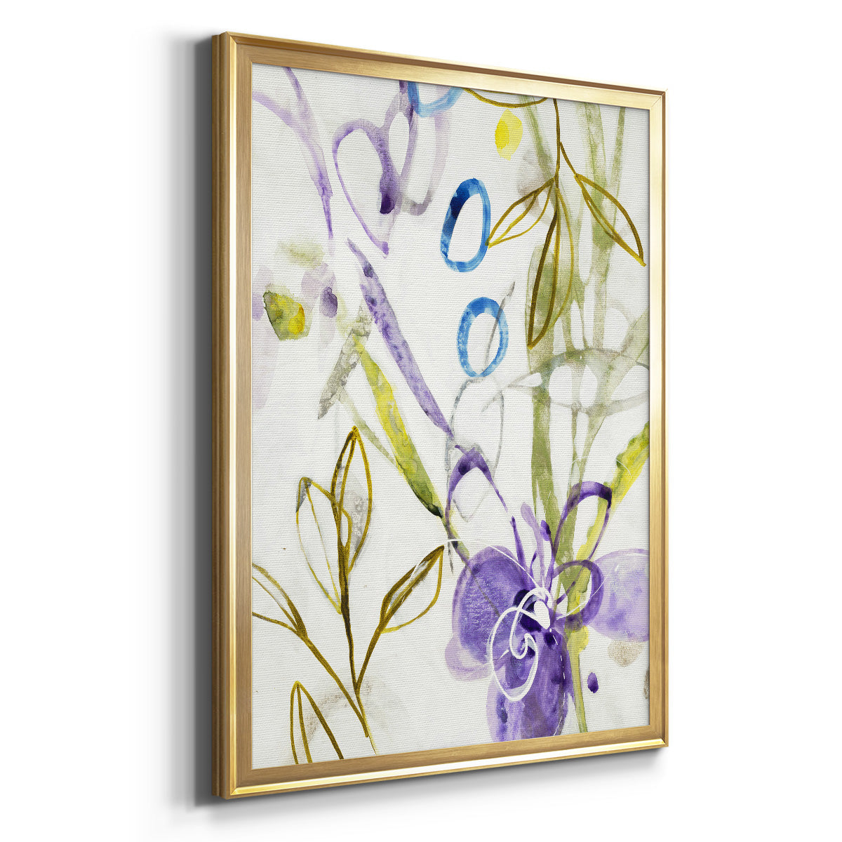 On A Whim II - Modern Framed Canvas Print