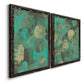 Minty Green Orbs I - Premium Framed Canvas 2 Piece Set - Ready to Hang