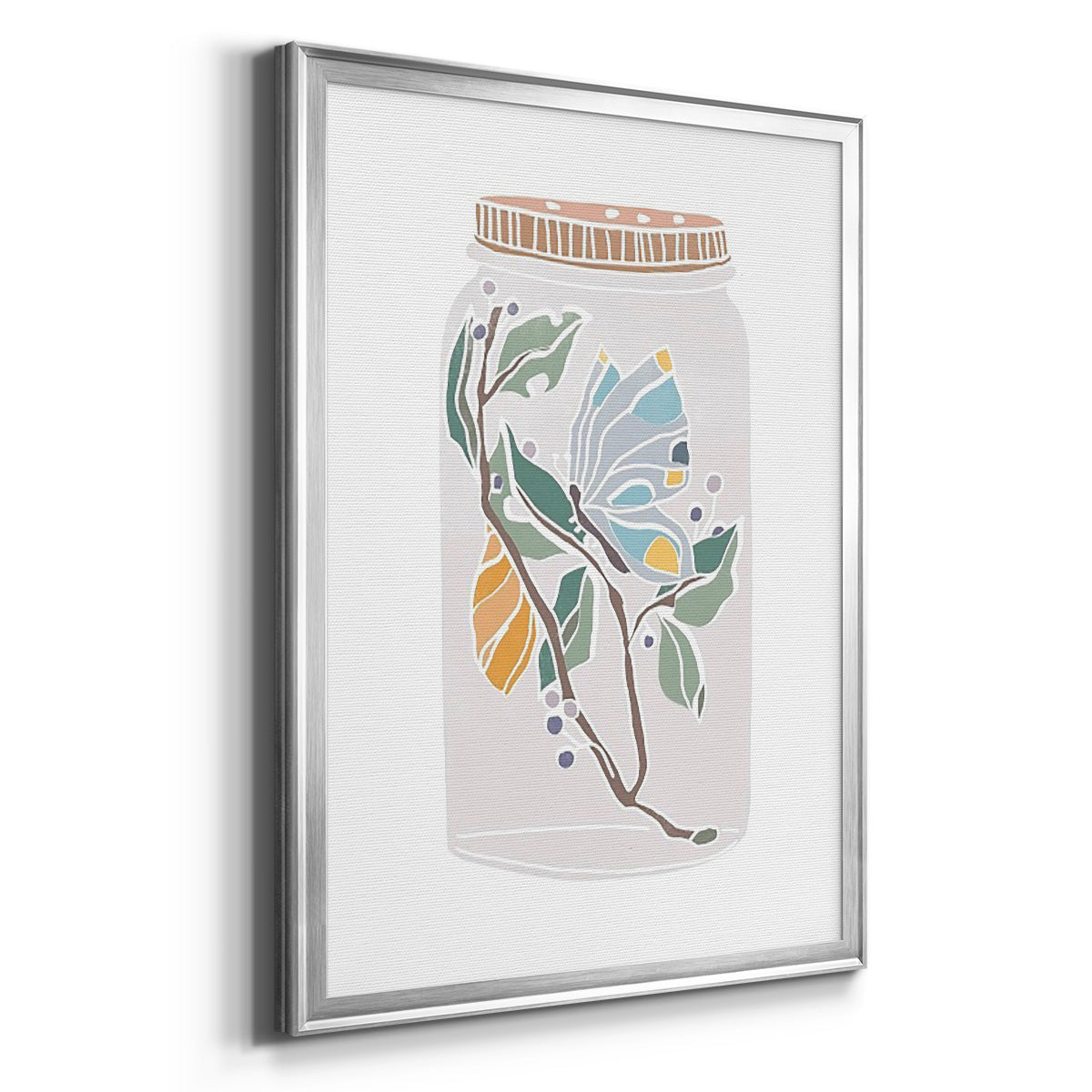 Nature Jar III - Modern Framed Canvas Print