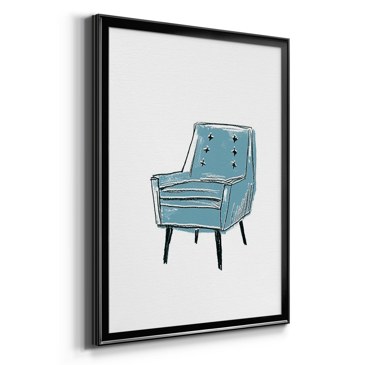 Take a Seat X - Modern Framed Canvas Print