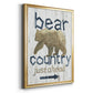 Bear Country - Modern Framed Canvas Print