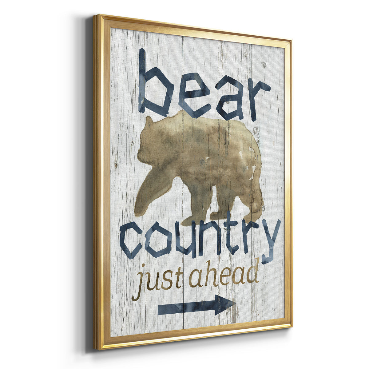 Bear Country - Modern Framed Canvas Print