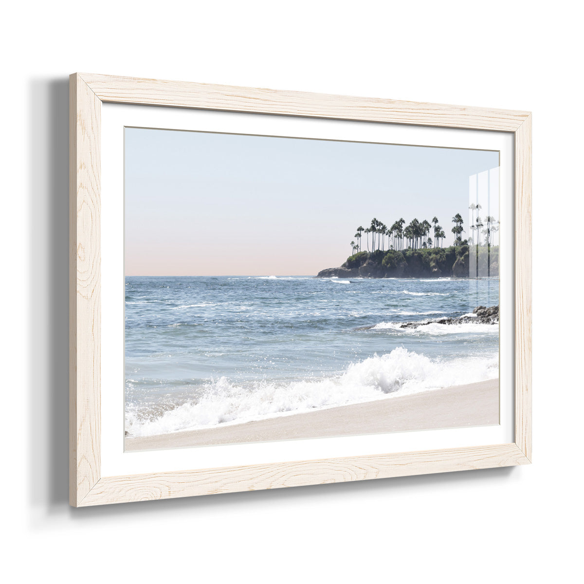 Distant Palms - Barnwood Framed Art Print