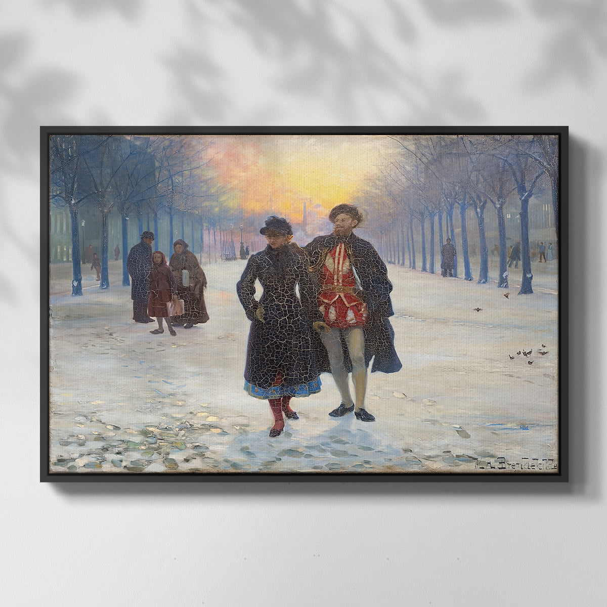 Morning after the Carnival, 1884 - Floater Framed Canvas Print