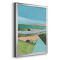 Bright Colored Countryside I - Modern Framed Canvas Print