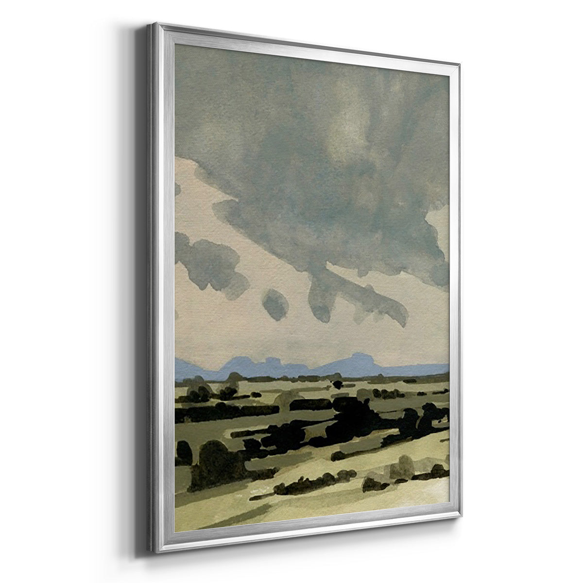 Pink Hazy Sky II - Modern Framed Canvas Print