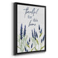 Thankful for this Home - Modern Framed Canvas Print