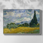 Wheat Field with Cypresses, 1889 - Floater Framed Canvas Print