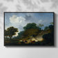 Landscape with Shepherds and Flock of Sheep, c. 1763-1765 - Floater Framed Canvas Print
