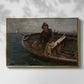 Fishermen from Rügen, 1882 - Floater Framed Canvas Print