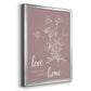 Love Home - Modern Framed Canvas Print