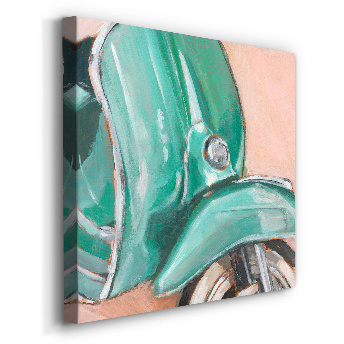 Retro Scooter IV-Premium Gallery Wrapped Canvas - Ready to Hang