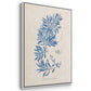 Blue Marine Algae I - Framed Premium Gallery Wrapped Canvas L Frame 3 Piece Set - Ready to Hang