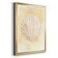 Salty Seashell II - Modern Framed Canvas Print