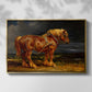 The Shire Horse Elephant in an Extensive Landscape, c. 1850s - Floater Framed Canvas Print
