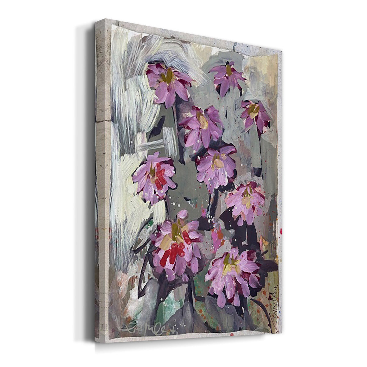 Zinnia II Premium Gallery Wrapped Canvas - Ready to Hang