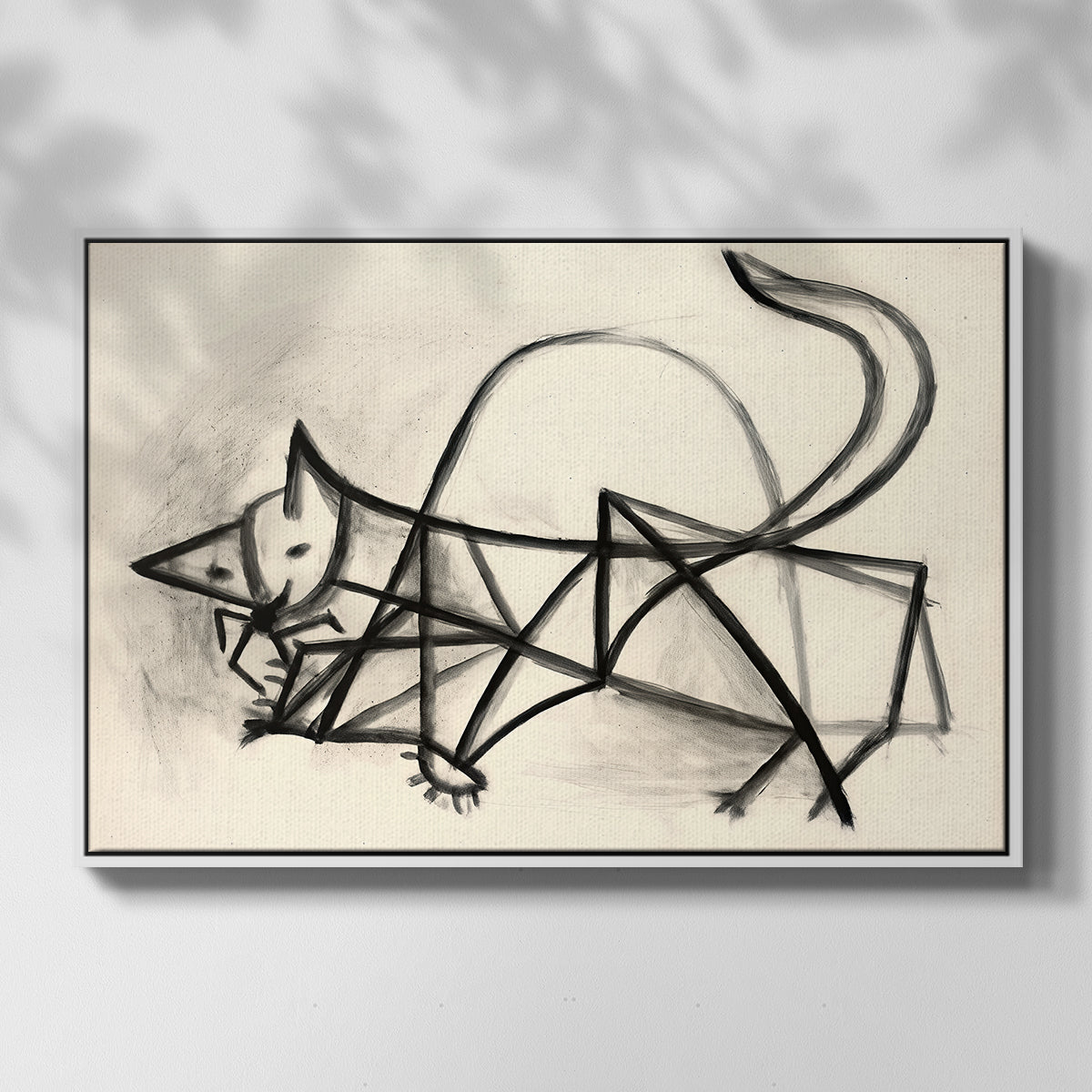 Study of a Cat (Étude de chat), 1946 - Floater Framed Canvas Print