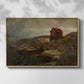 A Fisherman's Home, Lillesand, 1858 - Floater Framed Canvas Print