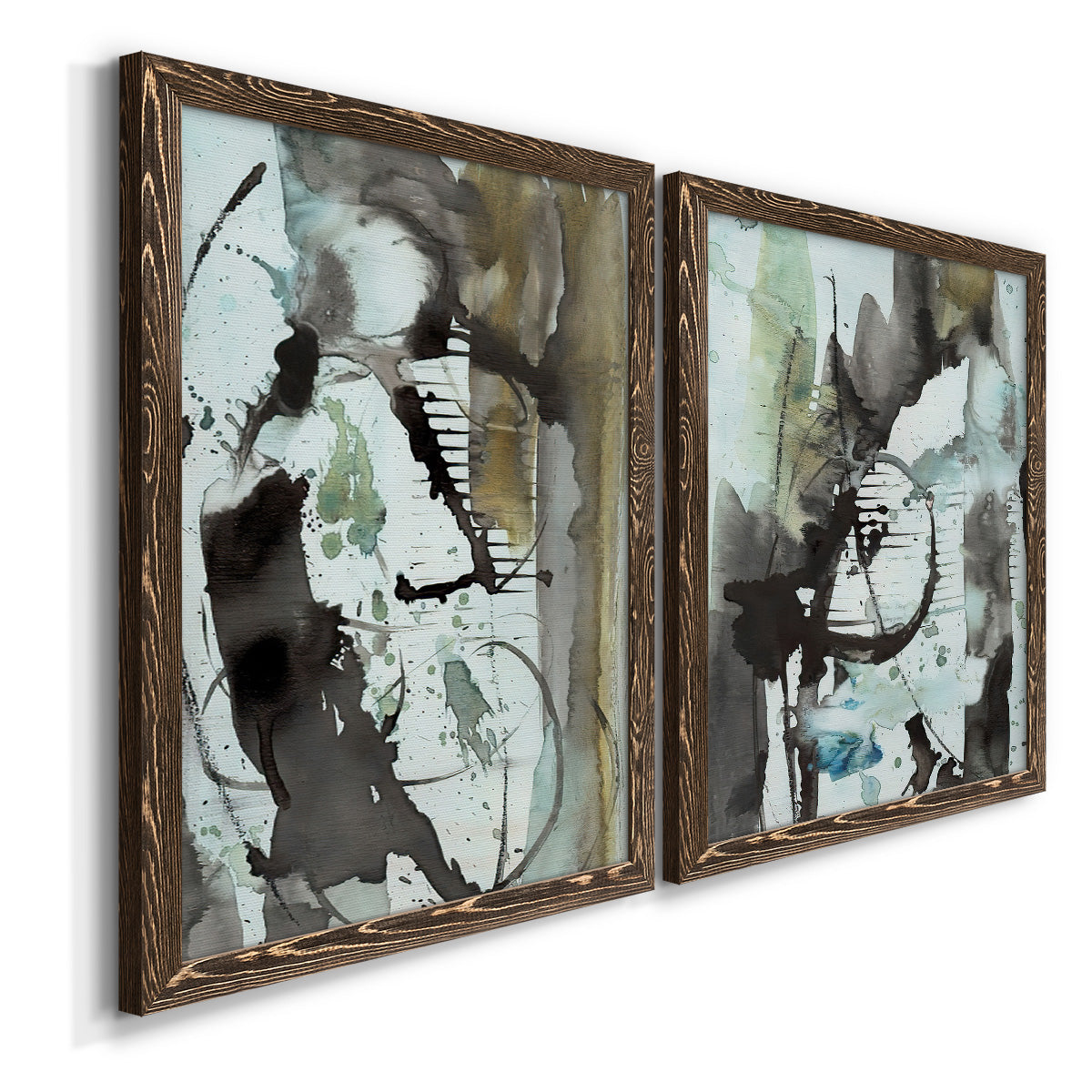 Lyrical Abstract I - Premium Framed Canvas 2 Piece Set - Ready to Hang