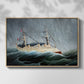 A Ship in the Storm, c. 1899 - Floater Framed Canvas Print