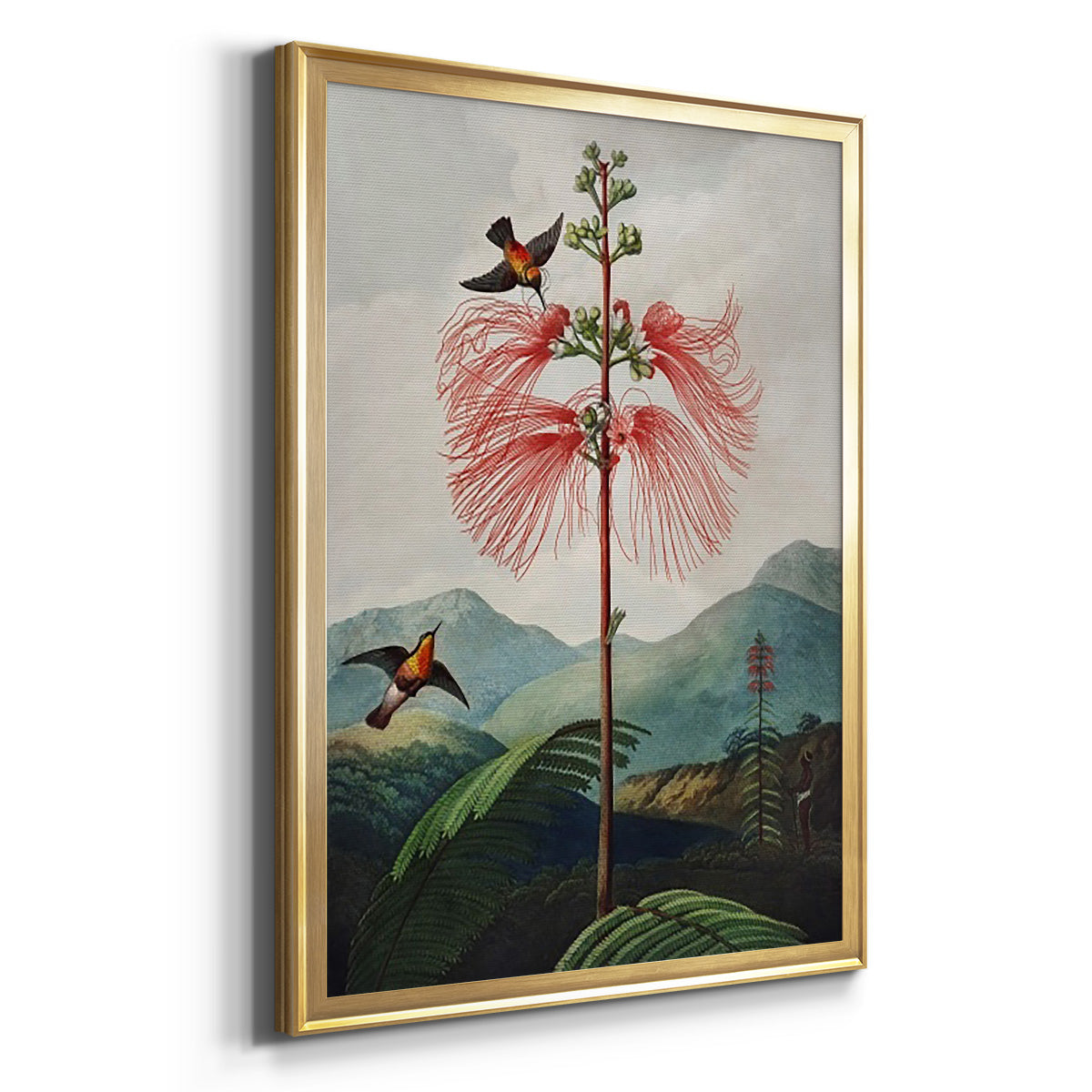 Temple of Flora VIII - Modern Framed Canvas Print