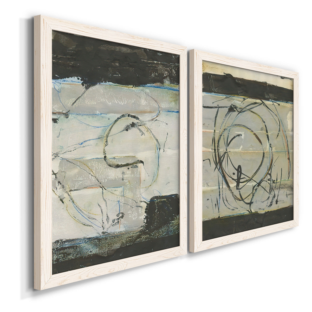 Continuing Energy I - Premium Framed Canvas 2 Piece Set - Ready to Hang