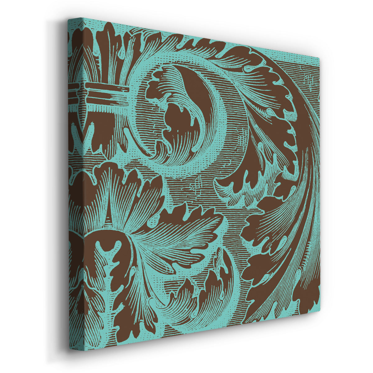 Azure Acanthus II-Premium Gallery Wrapped Canvas - Ready to Hang