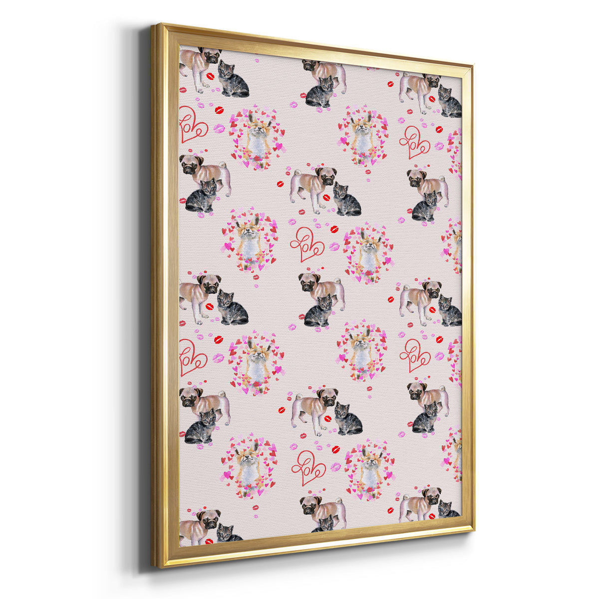 Cute Couture Collection E - Modern Framed Canvas Print