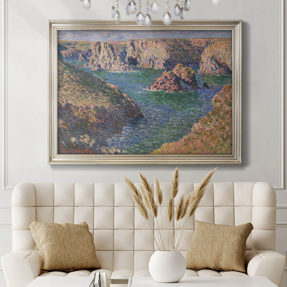 Port-Domois, Belle-Isle - Ornate Framed Canvas Print