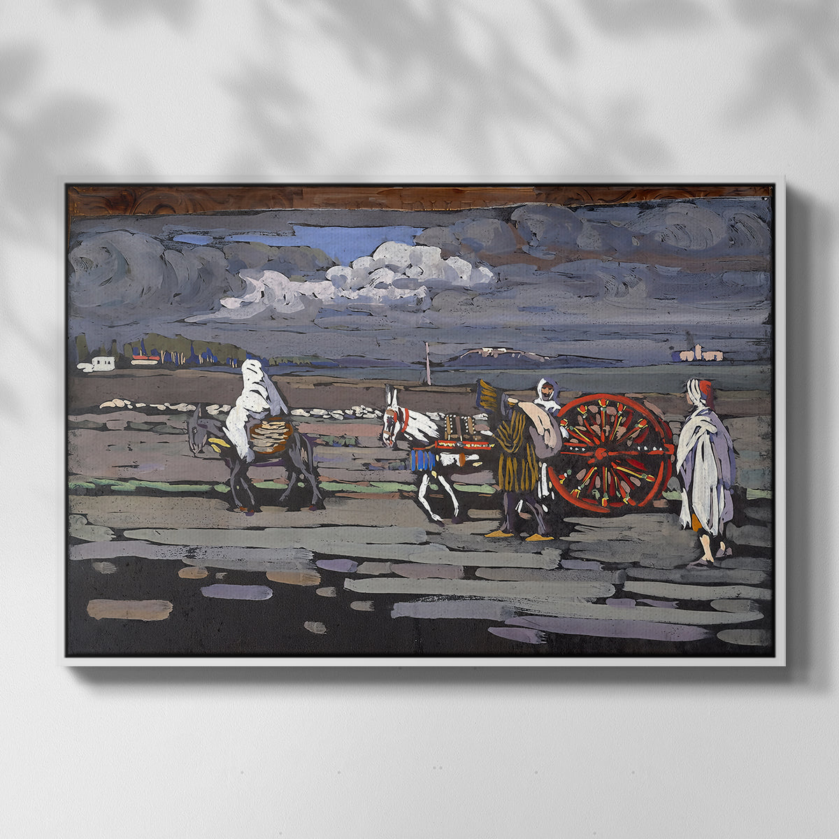 Country Road (Landstrasse), 1905 - Floater Framed Canvas Print