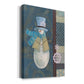 Snowman Patchwork III Premium Gallery Wrapped Canvas - Ready to Hang