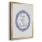 Hanukkah Wreath - Modern Framed Canvas Print