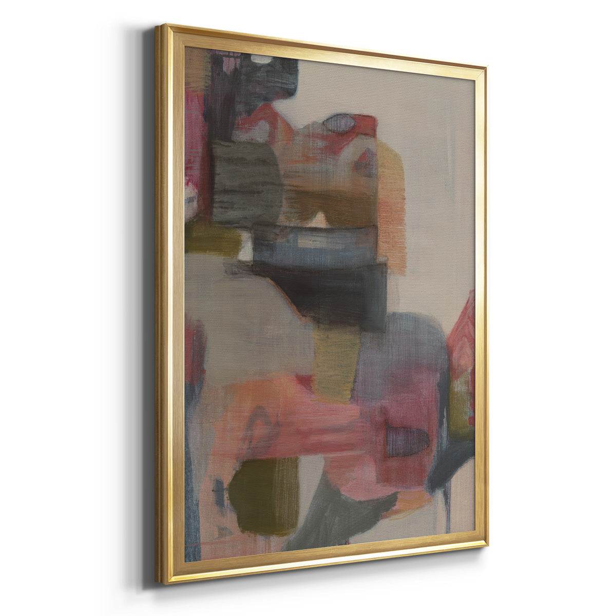 Geranium & Ginger - Modern Framed Canvas Print