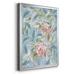 Faded Camellias II - Modern Framed Canvas Print