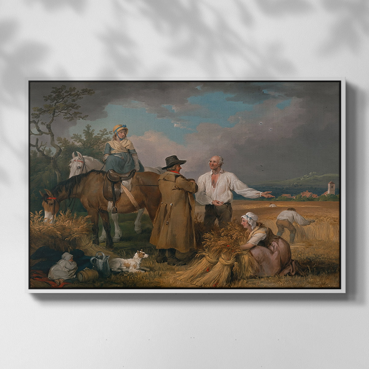 The Reapers, 1800 - Floater Framed Canvas Print