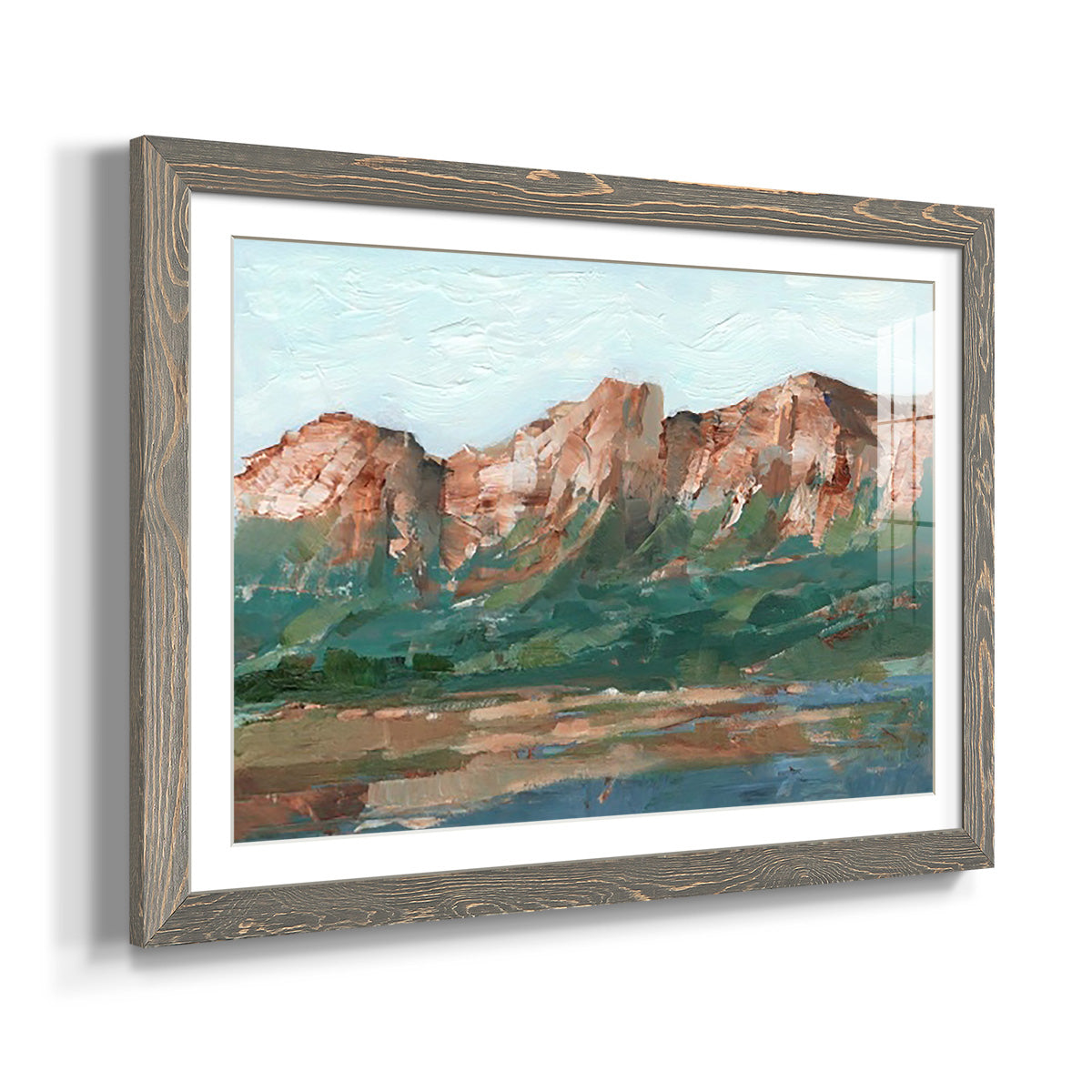 Heading West I - Barnwood Framed Art Print