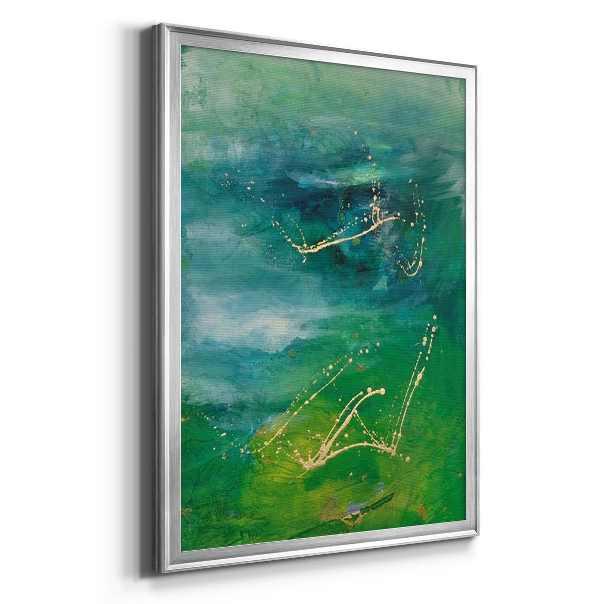 Peaceful Diptych I - Modern Framed Canvas Print