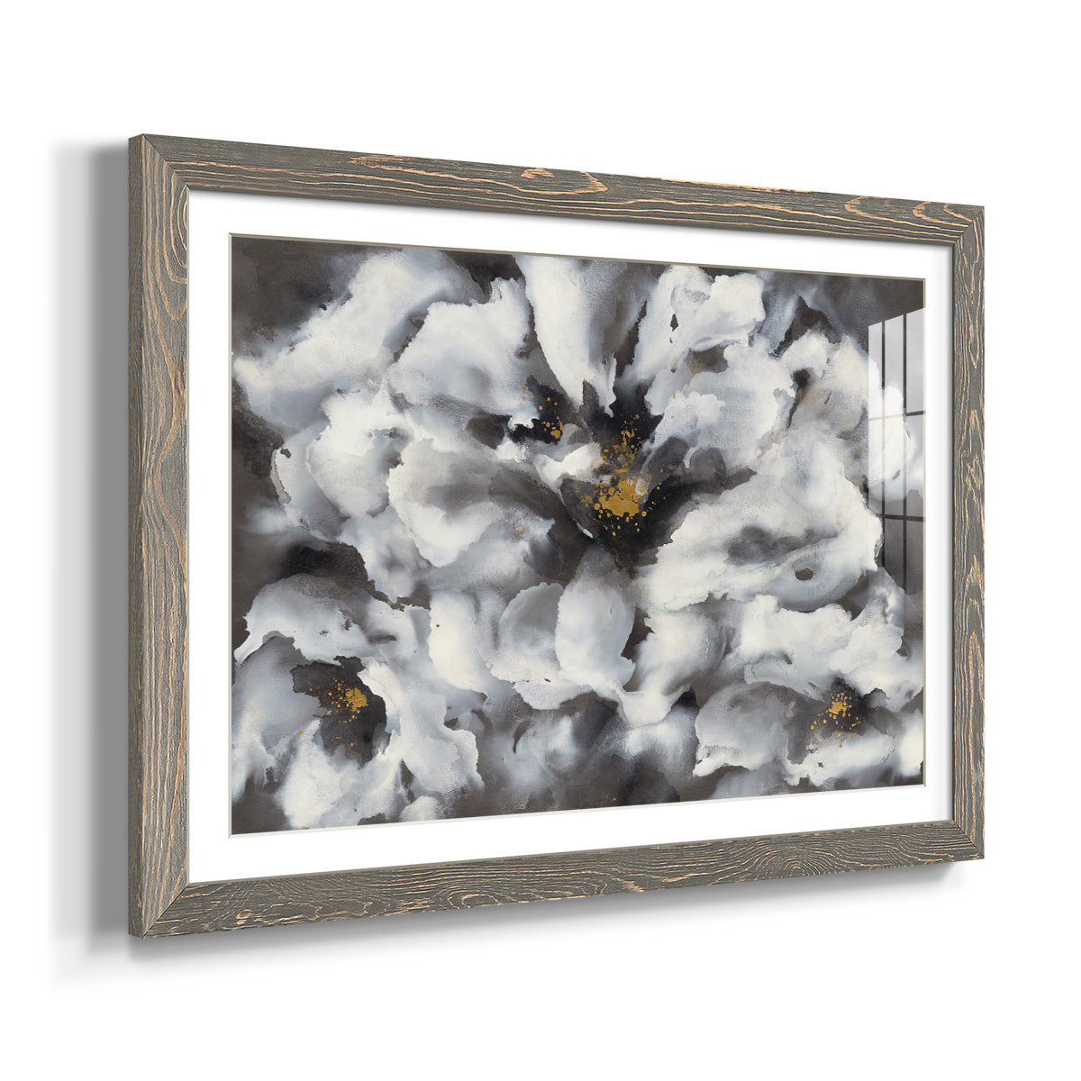 Peonia - Barnwood Framed Art Print