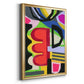 Bold Shape Shift I - Modern Framed Canvas Print