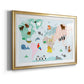 Animal Map - Modern Framed Art Print