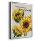 Fresh Picked Sunflowers - Modern Framed Canvas Print