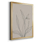 Neutral Lines II - Modern Framed Canvas Print