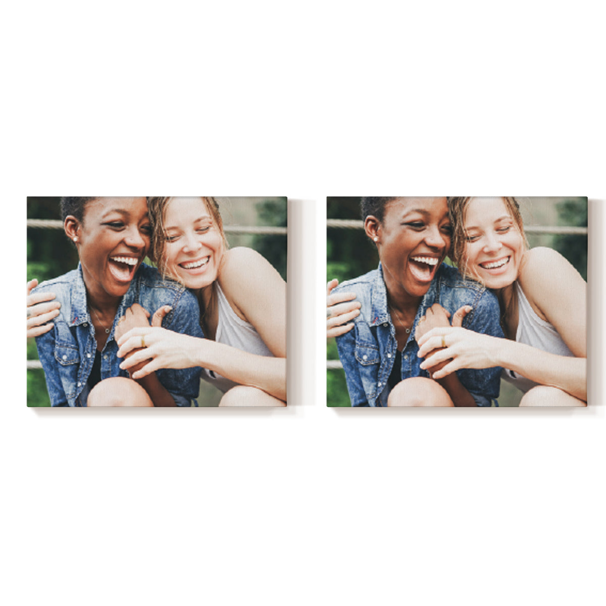 Set of 2 Restickable Custom Framed Photos - 10" x 8"