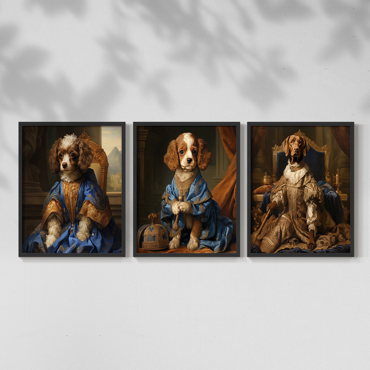 Royal Animals Series LIX - Restickable Framed Art Set