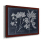 Foliage on Navy VI Premium Framed Canvas- Ready to Hang