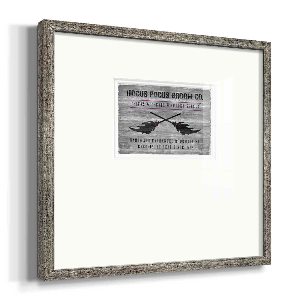 Hocus Pocus Broom Co Premium Framed Print Double Matboard