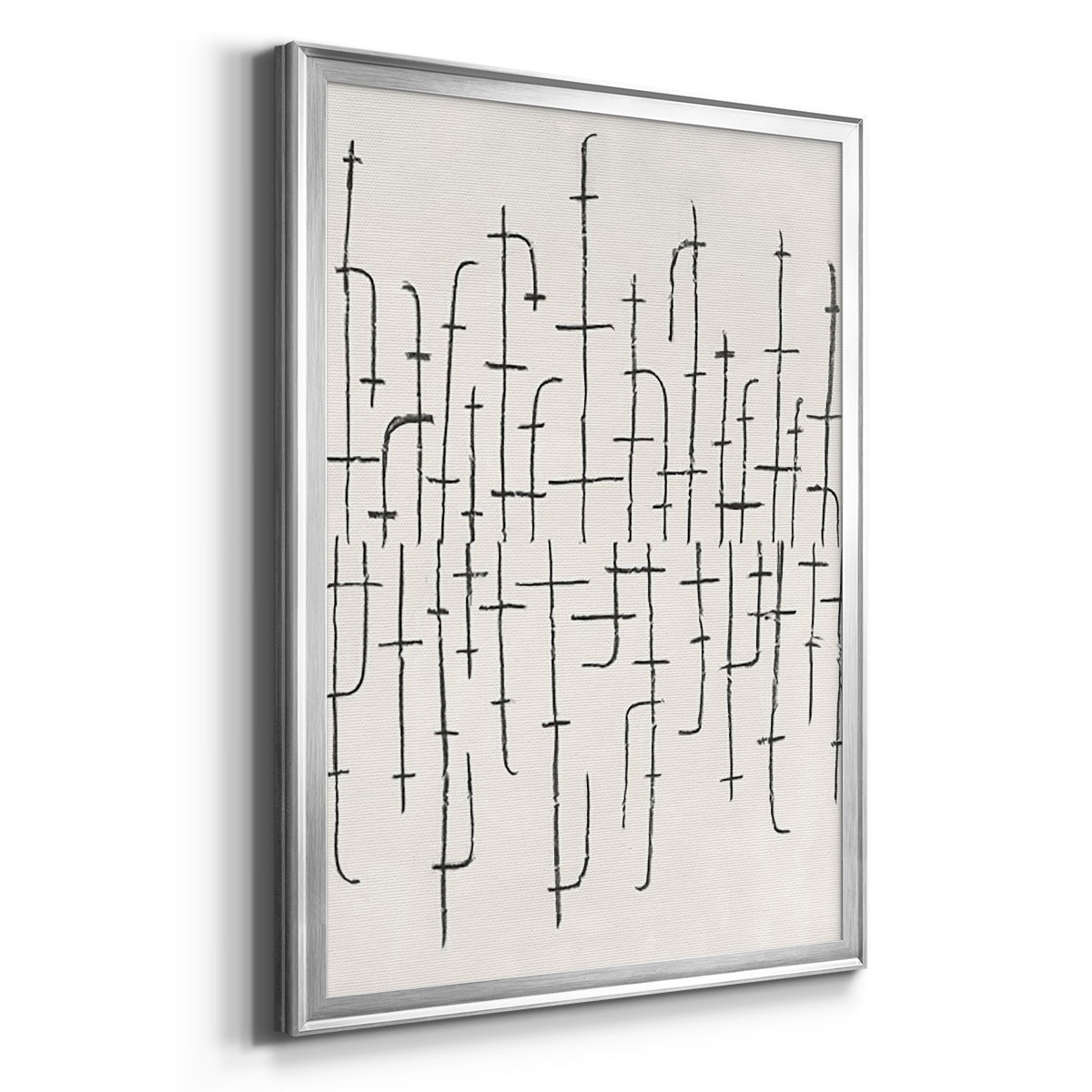 Vertical Arrangement II - Modern Framed Canvas Print
